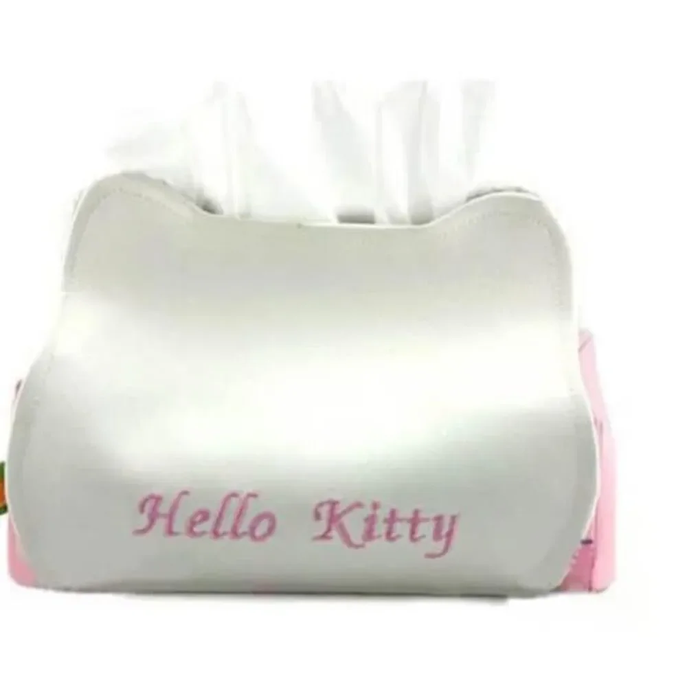 Cute Hello Kitty Tissue Cover Napkin Paper Box Case Holder Car Bedroom Decor